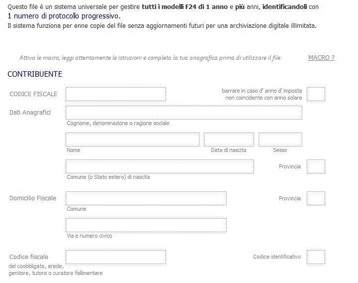 modelli f23 da